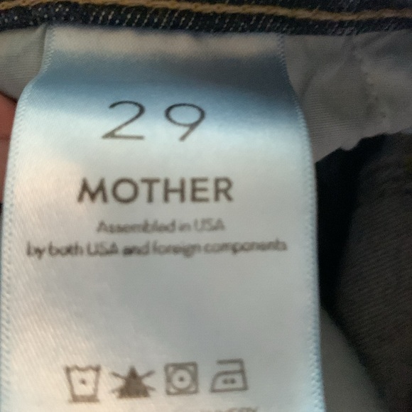 MOTHER The Scrapper Cuff Ankle Fray Distressed Jeans Size 29 - Picture 5 of 7